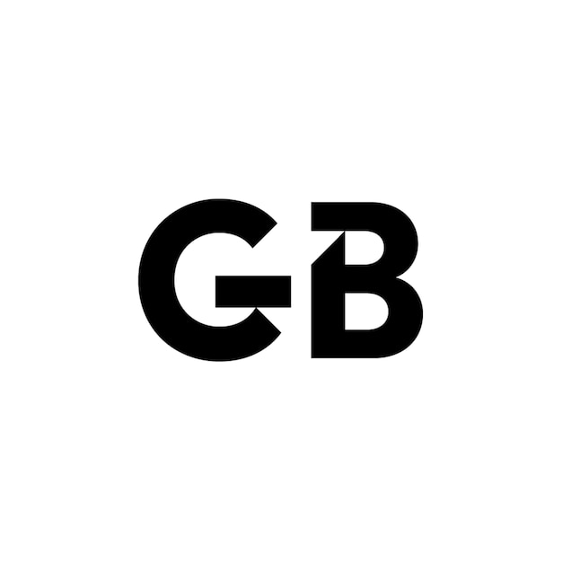 GB monograma logotipo diseño carta texto nombre símbolo monocromo logotipo alfabeto carácter simple logotipo