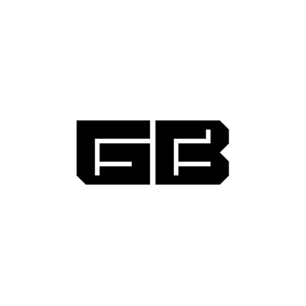 GB monograma logotipo diseño carta texto nombre símbolo monocromo logotipo alfabeto carácter simple logotipo