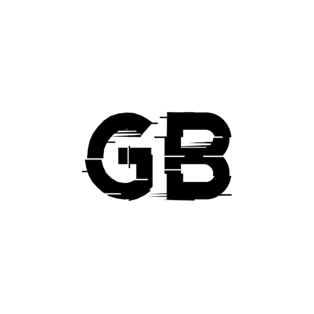 GB monograma logotipo diseño carta texto nombre símbolo monocromo logotipo alfabeto carácter simple logotipo