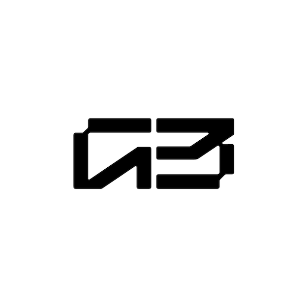 GB monograma logotipo diseño carta texto nombre símbolo monocromo logotipo alfabeto carácter simple logotipo