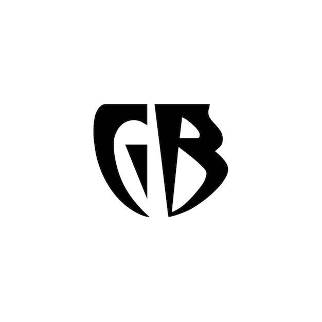 GB monograma logotipo diseño carta texto nombre símbolo monocromo logotipo alfabeto carácter simple logotipo