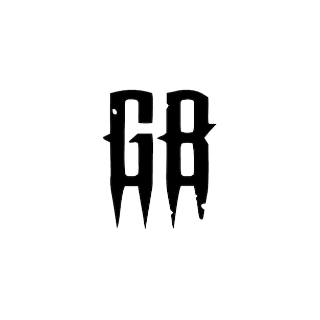 GB monograma logotipo diseño carta texto nombre símbolo monocromo logotipo alfabeto carácter simple logotipo