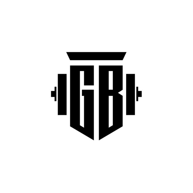 GB monograma logotipo diseño carta texto nombre símbolo monocromo logotipo alfabeto carácter simple logotipo