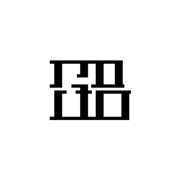 GB monograma logotipo diseño carta texto nombre símbolo monocromo logotipo alfabeto carácter simple logotipo