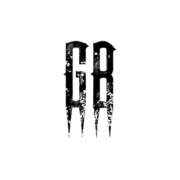 GB monograma logotipo diseño carta texto nombre símbolo monocromo logotipo alfabeto carácter simple logotipo