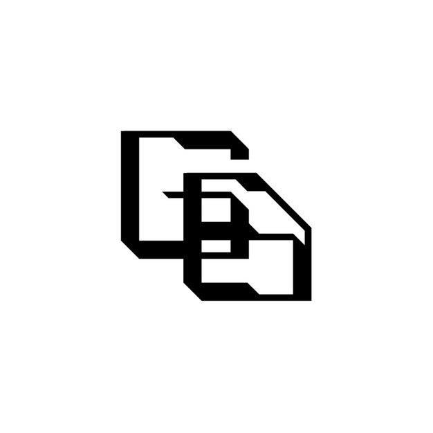 GB monograma logotipo diseño carta texto nombre símbolo monocromo logotipo alfabeto carácter simple logotipo