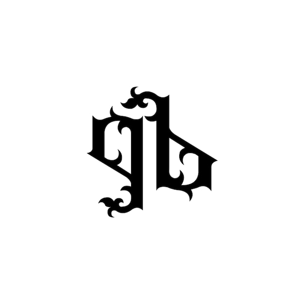 GB monograma logotipo diseño carta texto nombre símbolo monocromo logotipo alfabeto carácter simple logotipo