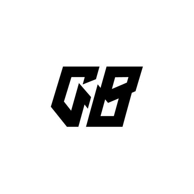GB monograma logotipo diseño carta texto nombre símbolo monocromo logotipo alfabeto carácter simple logotipo