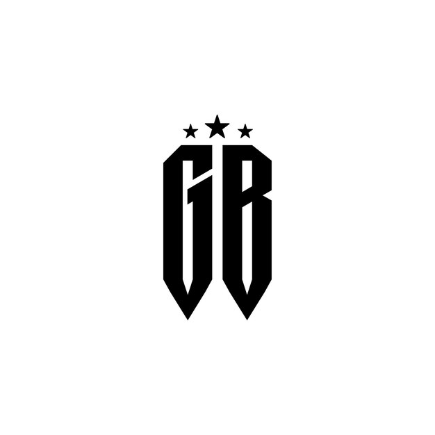 GB monograma logotipo diseño carta texto nombre símbolo monocromo logotipo alfabeto carácter simple logotipo