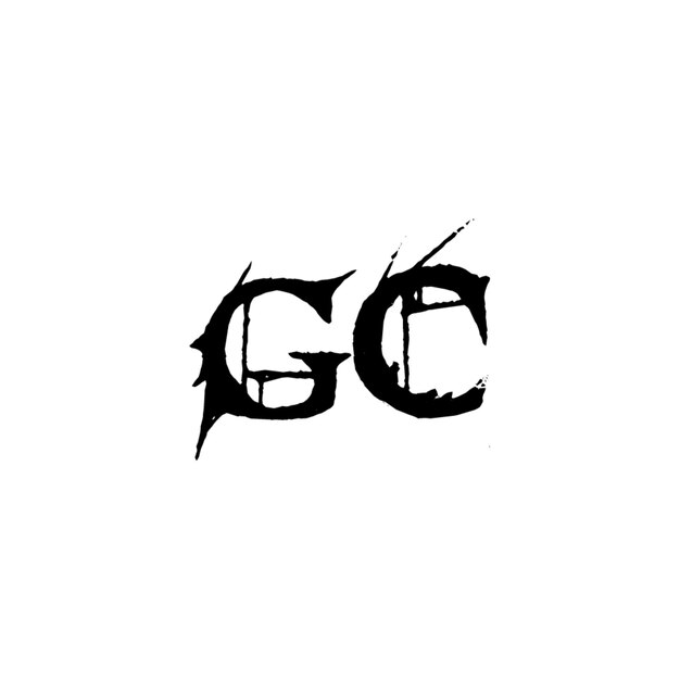 GC monograma diseño del logotipo letra texto nombre símbolo monocromático logotipo alfabeto carácter logotipo simple