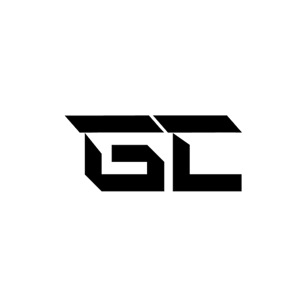 GC monograma diseño del logotipo letra texto nombre símbolo monocromático logotipo alfabeto carácter logotipo simple
