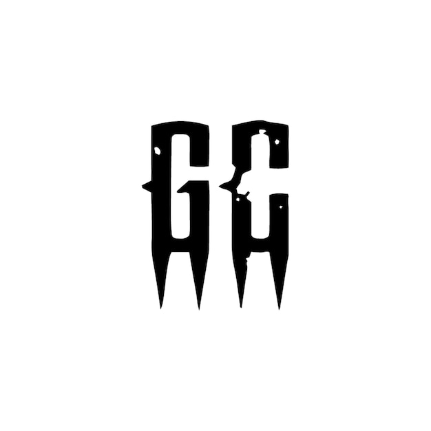 GC monograma diseño del logotipo letra texto nombre símbolo monocromático logotipo alfabeto carácter logotipo simple