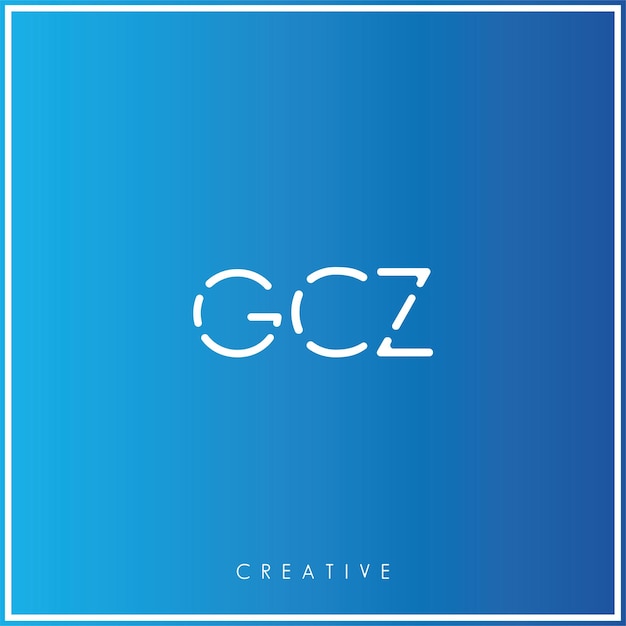 GCZ Premium Vector último diseño de logotipo diseño creativo logotipo vector ilustración monograma logotipo mínimo