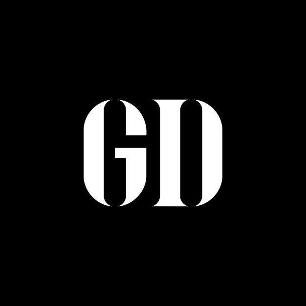 GD GD diseño del logotipo de la letra inicial GD monograma en mayúsculas logotipo de color blanco GD logotipo GD diseño GD G Dx9