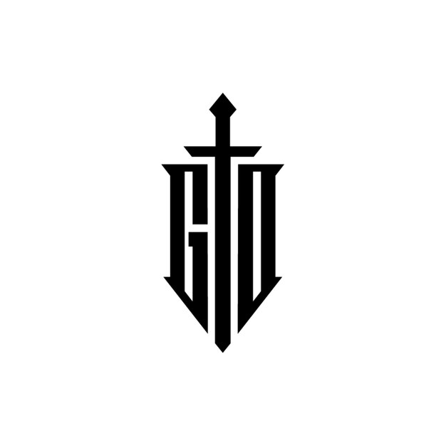 GD monograma logotipo diseño carta texto nombre símbolo monocromo logotipo alfabeto carácter simple logotipo
