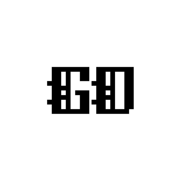 GD monograma logotipo diseño carta texto nombre símbolo monocromo logotipo alfabeto carácter simple logotipo