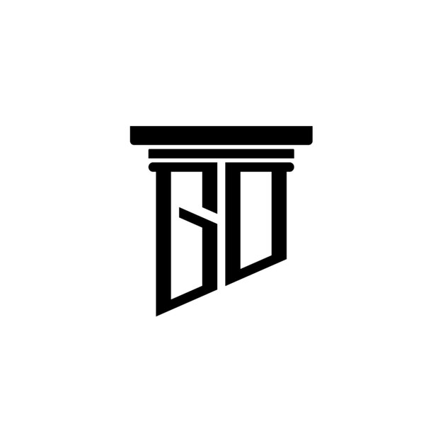 GD monograma logotipo diseño carta texto nombre símbolo monocromo logotipo alfabeto carácter simple logotipo