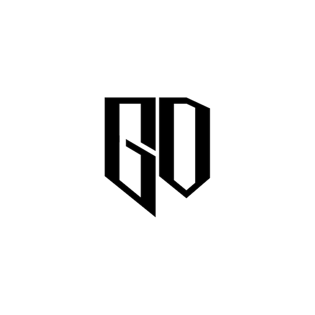 GD monograma logotipo diseño carta texto nombre símbolo monocromo logotipo alfabeto carácter simple logotipo