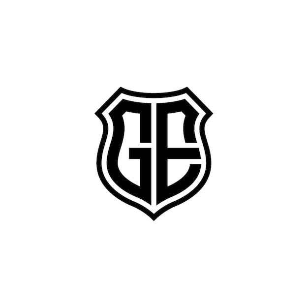 GE monograma logotipo diseño carta texto nombre símbolo monocromo logotipo alfabeto carácter simple logotipo