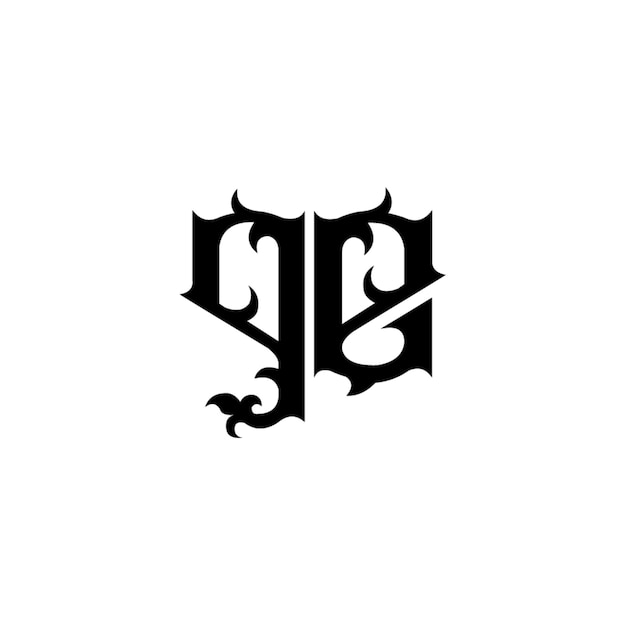 GE monograma logotipo diseño carta texto nombre símbolo monocromo logotipo alfabeto carácter simple logotipo