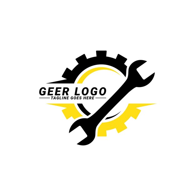Gear Logo diseña Vector de plantilla, símbolo de logotipo mecánico, plantilla de icono de símbolo de logotipo.