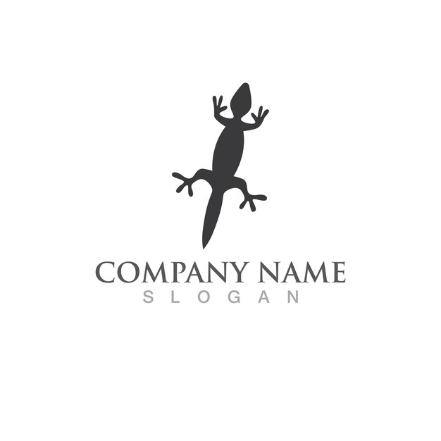 Gecko verde logo vector símbolo