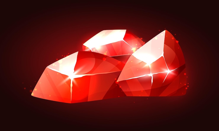 Vector gemas conjunto vectorial de cliparts 3d gemas aisladas en fondo oscuro