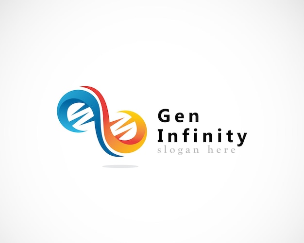 Gen logo creativo infinito diseño moderno