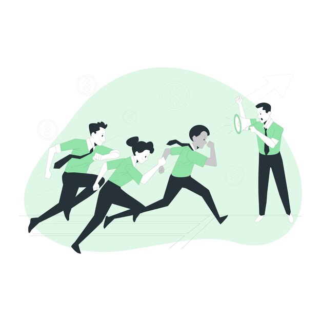 Generación de nuevas pistas Vector de ilustraciones planas