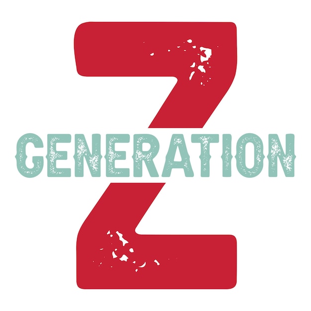 Generación Z Diseño SVG Generación Z Diseño de camisetas Generación Z Archivo vectorial Generación SVG