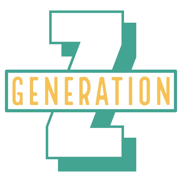 Generación Z Diseño SVG Generación Z Diseño de camisetas Generación Z Archivo vectorial Generación SVG
