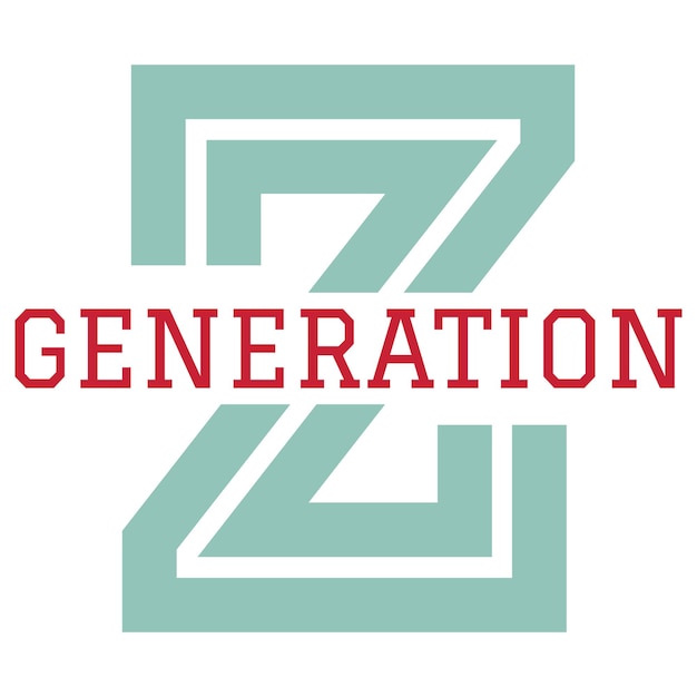 Generación Z Diseño SVG Generación Z Diseño de camisetas Generación Z Archivo vectorial Generación SVG