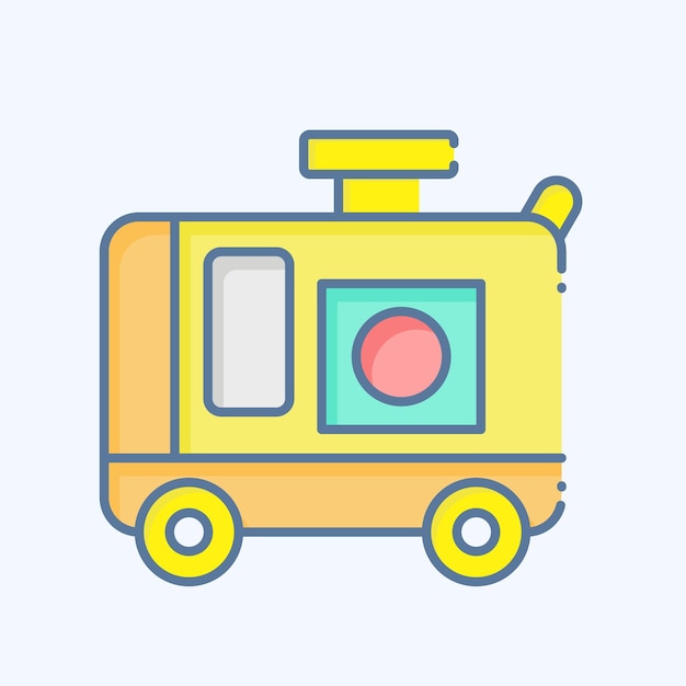 Generador de iconos relacionado con el estilo de garabateo de símbolos de construcción de diseño simple editable