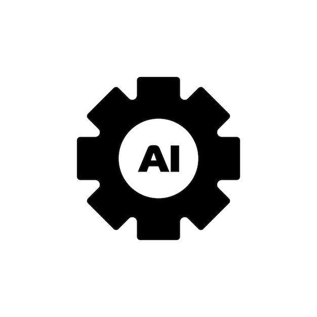 Generador o procesador de IA Concepto de inteligencia artificial Proceso generativo Vector