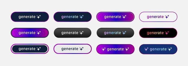 Generar botones con diferentes estilos y colores