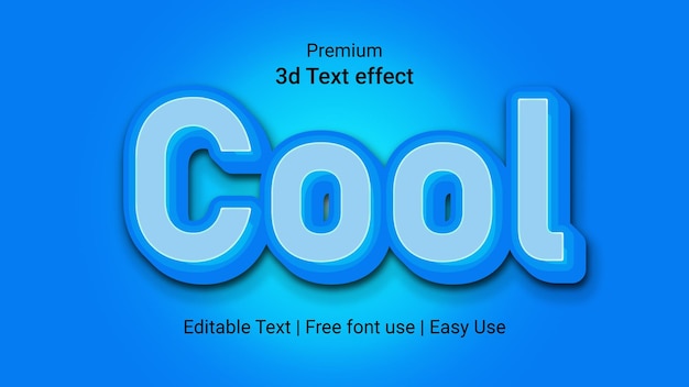 Genial efecto de estilo de texto brillante futurista editable Vector Premium