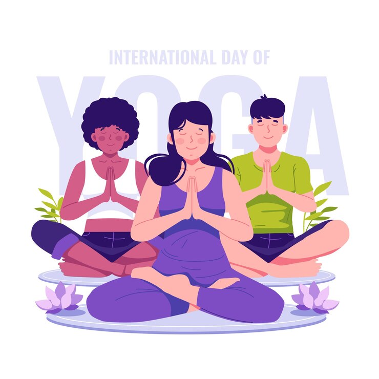 La gente celebra el día internacional del yoga