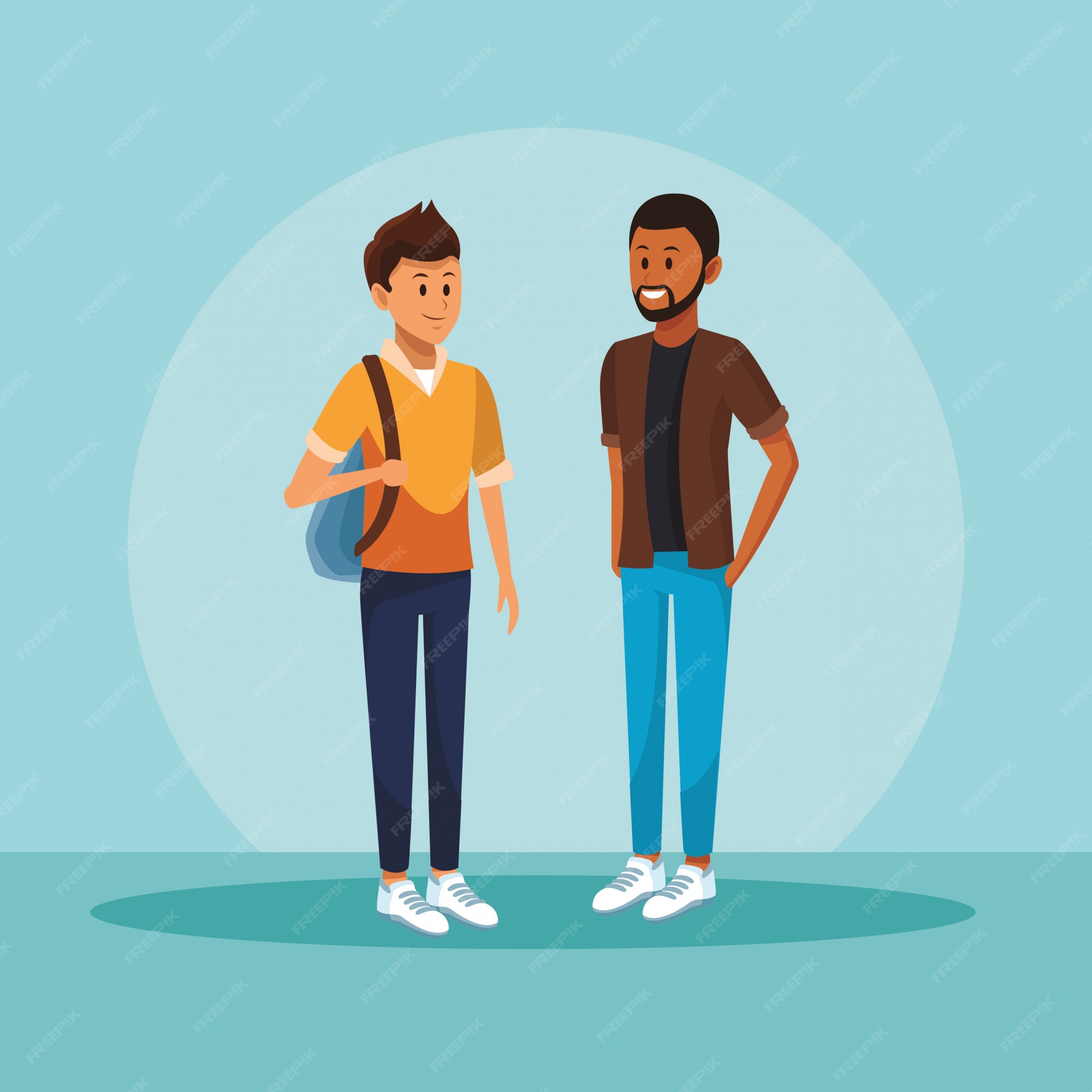 Gente de la ciudad hablando de dibujos animados | Vector Premium Gente de la ciudad hablando de dibujos animados | Vector Premium