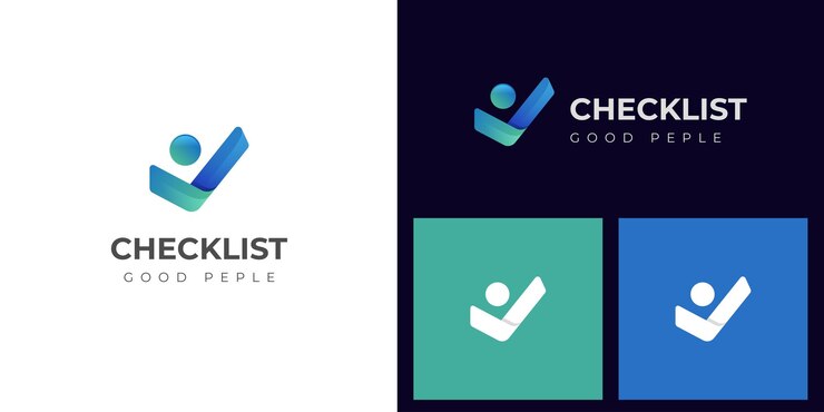 Vector la gente comprueba el éxito del negocio el diseño del icono del logotipo el buen servicio humano el análisis del símbolo del icono el elemento del logotipo para el logotipo del entrenador