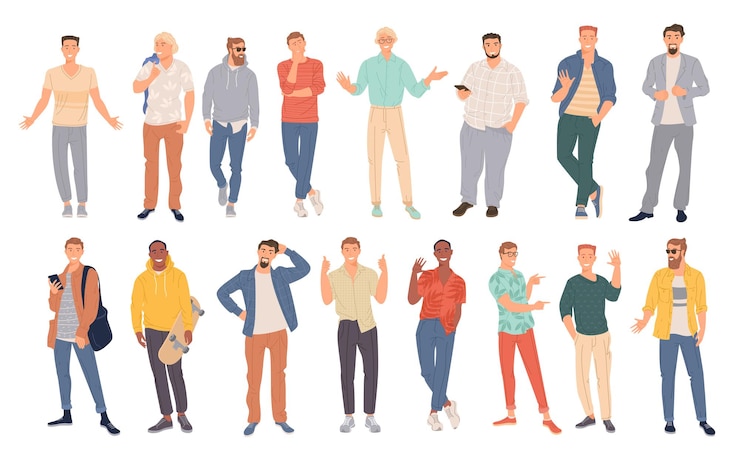 Vector gente diversa creativa