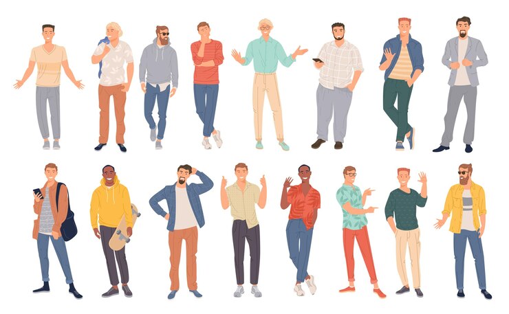 Vector gente diversa creativa