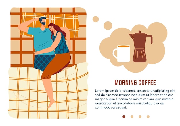 La gente duerme en la cama ilustración vectorial plana dibujos animados pareja hombre mujer personajes abrazándose durmiendo juntos bajo una manta acogedora a la hora de acostarse