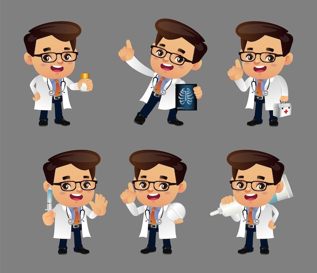 la gente establece profesión médico
