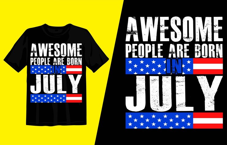 La gente increíble nace en julio diseño de camiseta