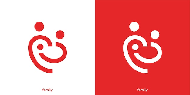 Gente Logotipo Familia Grupo Amistad Cooperación Asociación Icono Gráfico