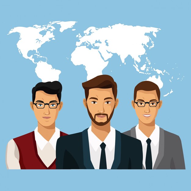 Gente de negocios mundial trabajo en equipo