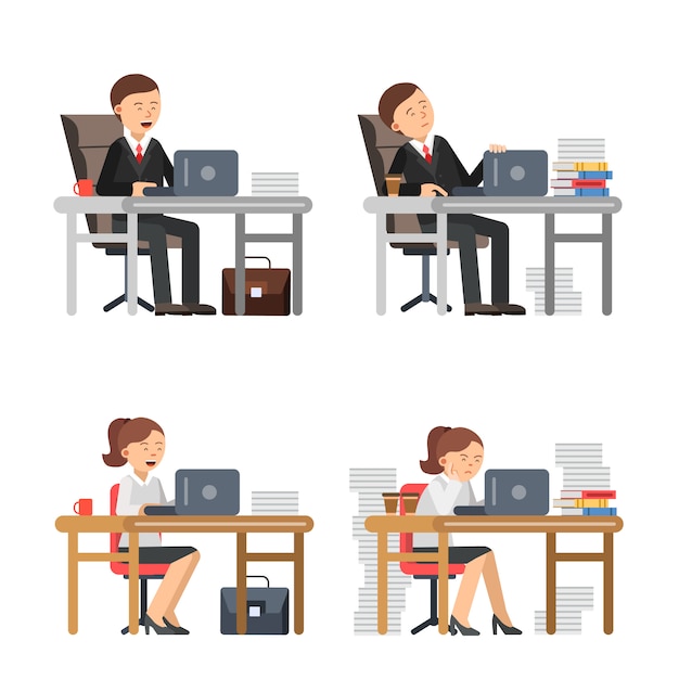 La gente de negocios en el trabajo.