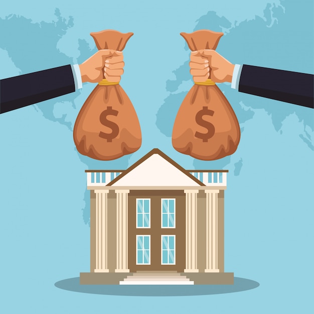 La gente paga al banco