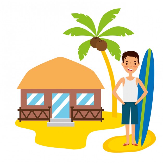 Gente de vacaciones de verano