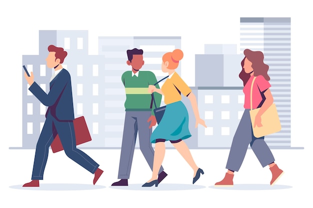 La gente vuelve al trabajo